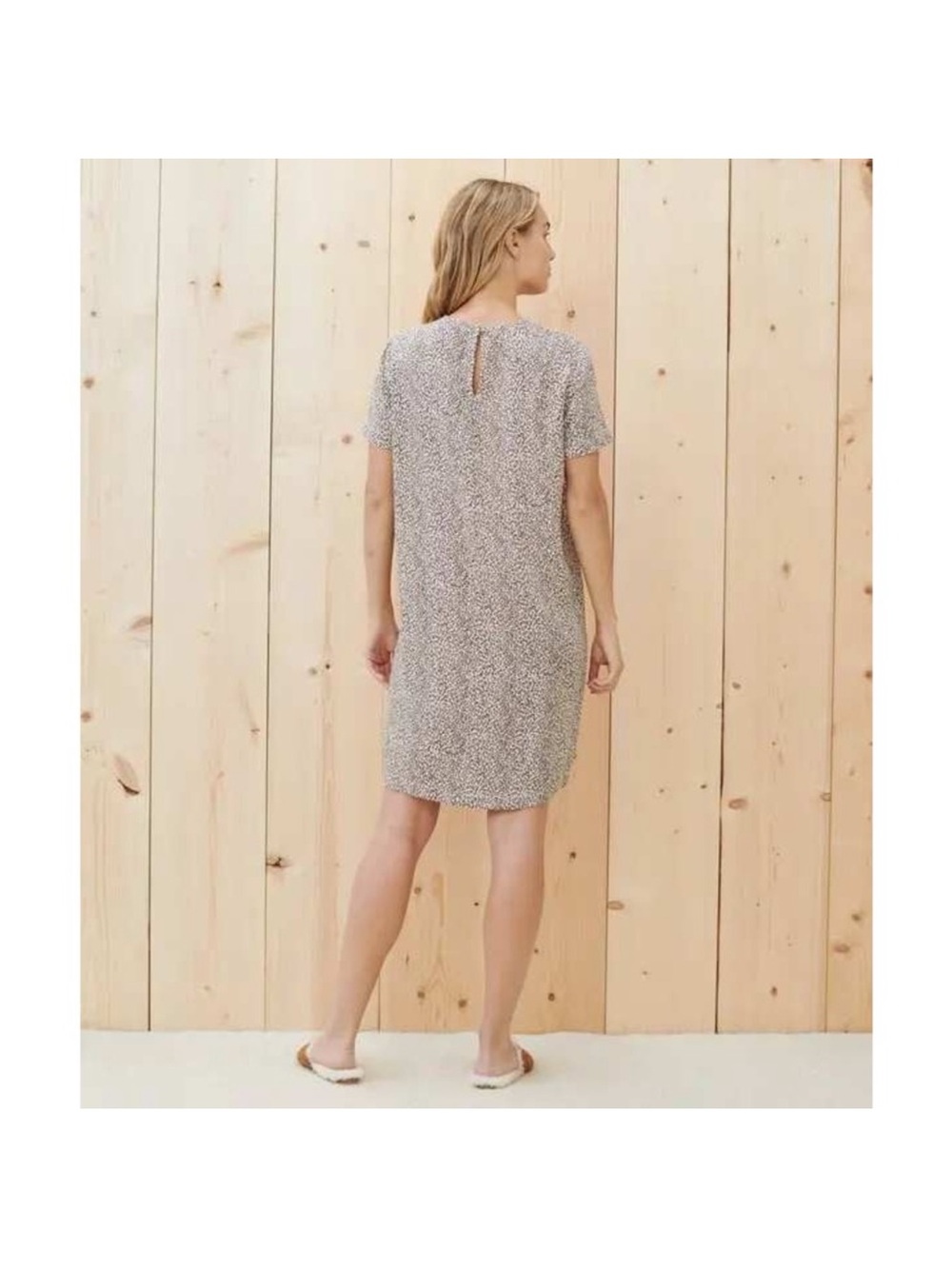 Jenni Kayne T-Shirt, Mini Shift Dress Leopard Print Viscose - Picture 4 of 6
